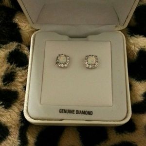 Opal earrings