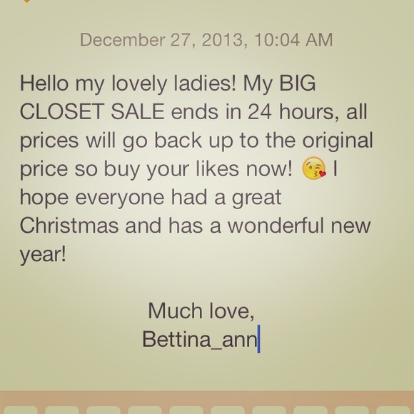 SALE ENDS SOON!!