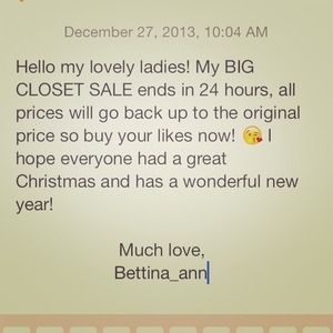 SALE ENDS SOON!!