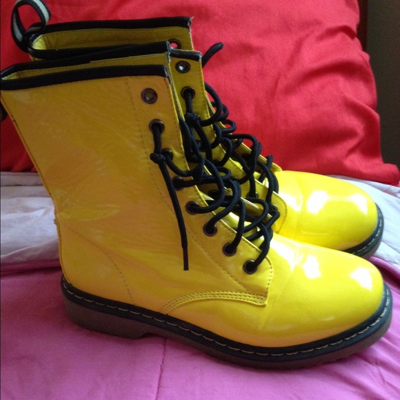 Yellow boots