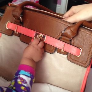 Beige and peach bag. My Favorite colors bag.