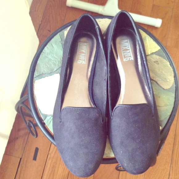 Black suede flats