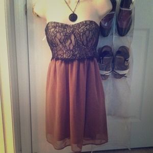 Papaya strapless dress!