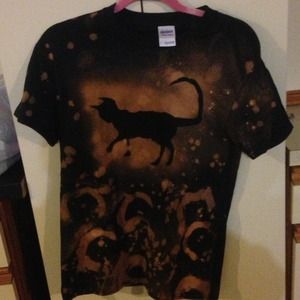 Handmade Cat T-Shirt One Of a Kind NEW meow