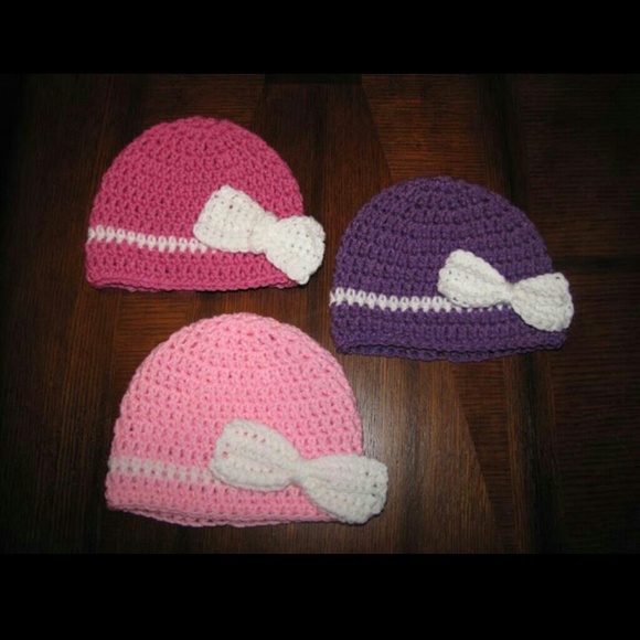Bellissima Accessories - Handmade crochet bow hats
