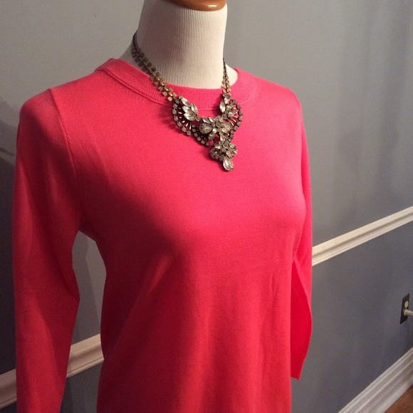 J. Crew Merino Tippi in Neon Rose - Picture 2 of 4