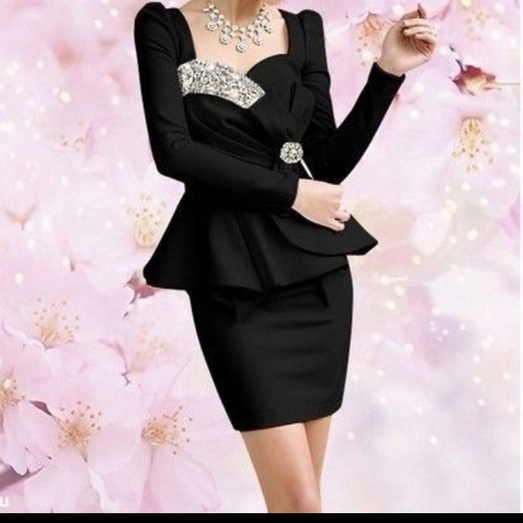 Peplum long sleeve dress :)