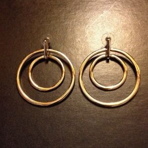 Gold Tone Hoop Earrings