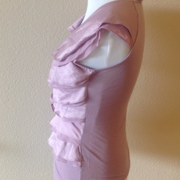 The Limited Tops - XS silky ruffle top, the limited, lavender. The Limited Tops - XS silky ruffle top, the limited, lavender.