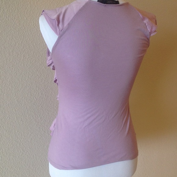 The Limited Tops - XS silky ruffle top, the limited, lavender. The Limited Tops - XS silky ruffle top, the limited, lavender.