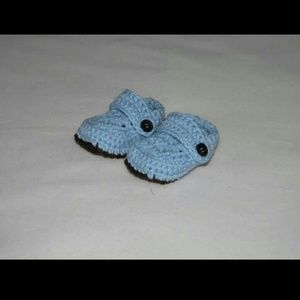 Handmade crochet booties