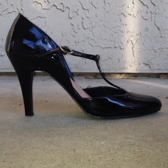 T-Strap Patent Heels