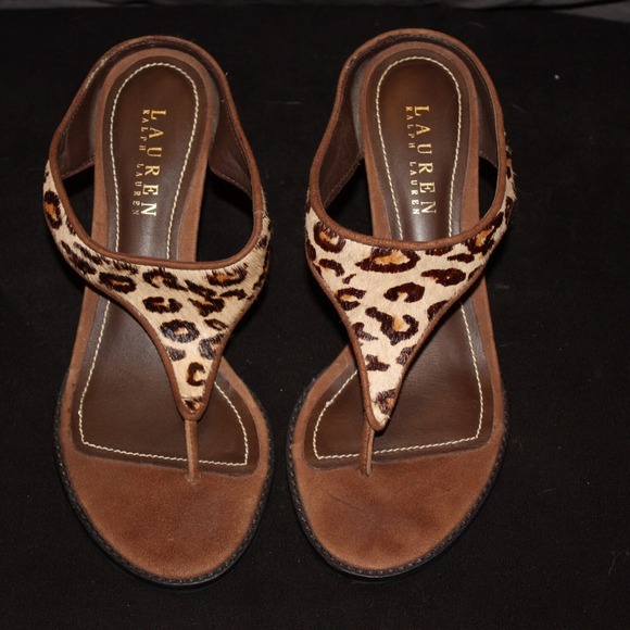 Ralph Lauren leopard print heels