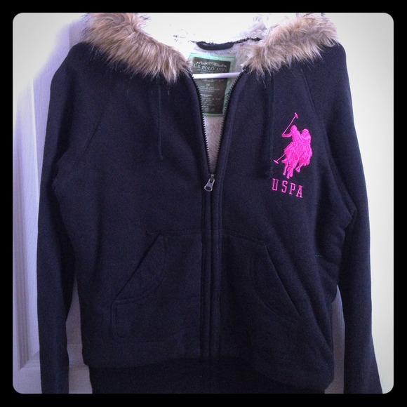US Polo Association Jackets & Blazers - US Polo Association fur lined hooded coat