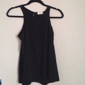 TOBI Black Simple Shirt with Button Detail NWOT
