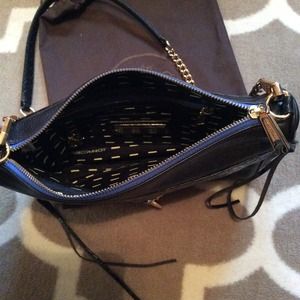 Rebecca Minkoff Bags - Rebecca Minkoff Black MAC w/ Blue Zipper Rebecca Minkoff Bags - Rebecca Minkoff Black MAC w/ Blue Zipper
