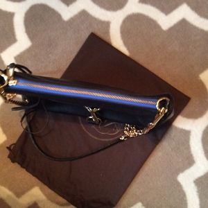 Rebecca Minkoff Bags - Rebecca Minkoff Black MAC w/ Blue Zipper Rebecca Minkoff Bags - Rebecca Minkoff Black MAC w/ Blue Zipper