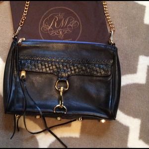 Rebecca Minkoff Bags - Rebecca Minkoff Black MAC w/ Blue Zipper Rebecca Minkoff Bags - Rebecca Minkoff Black MAC w/ Blue Zipper