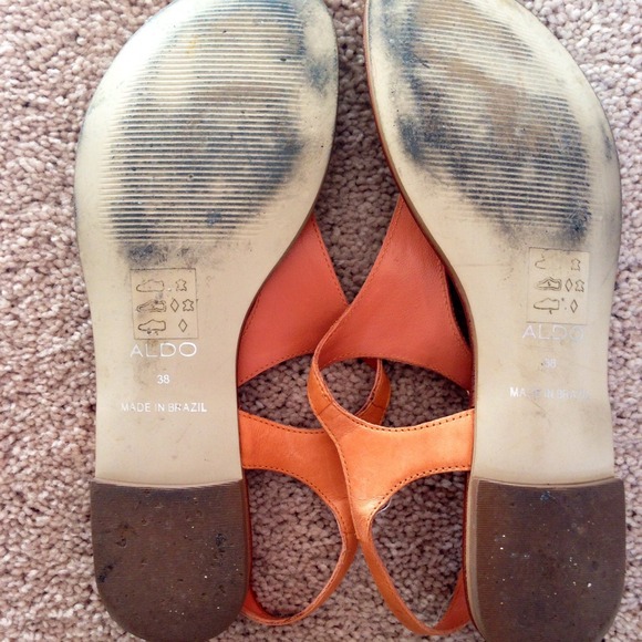 🚫TRADED🚫 Orange aldo sandals - Picture 2 of 2