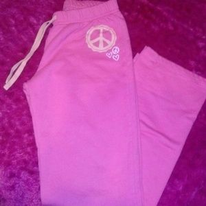 Cute pink peace. Sweats like new