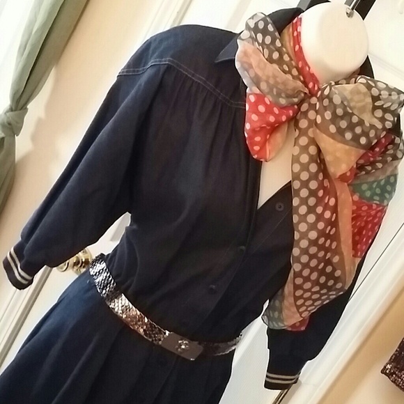 Sold. Neiman Marcus denim dress - Picture 2 of 4