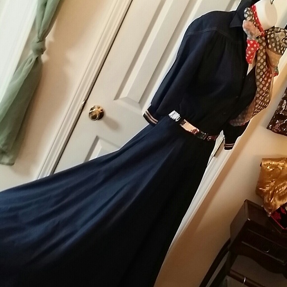 Sold. Neiman Marcus denim dress - Picture 3 of 4