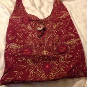 No name  cranberry fashion across the body tote