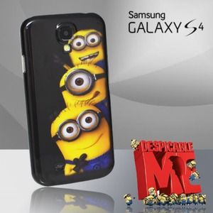 Samsun galaxy S4 case minion with dust plug