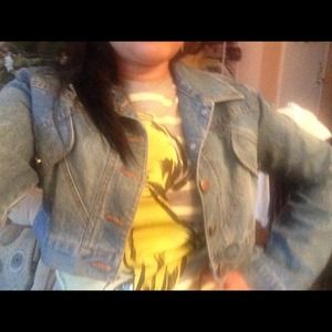 Crop denim jacket sold