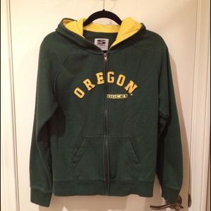 Oregon Ducks Zip-Up Hooded Sweatshirt