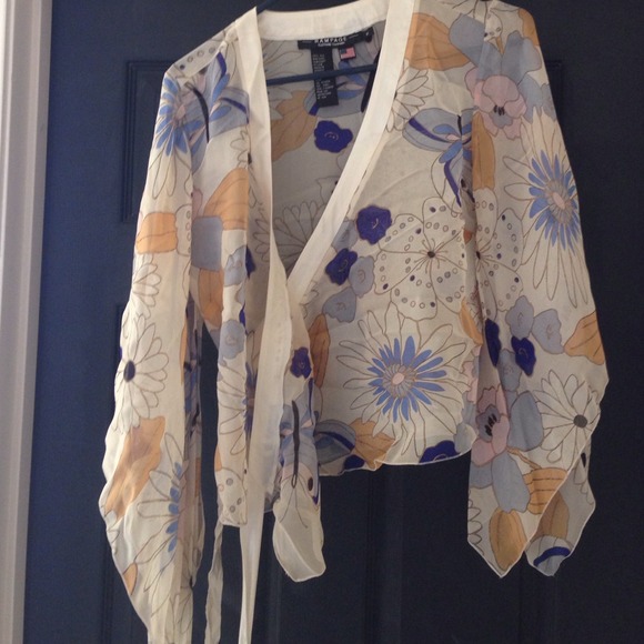 Silk kimono shirt.