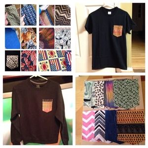 Pocket crew necks and shirts