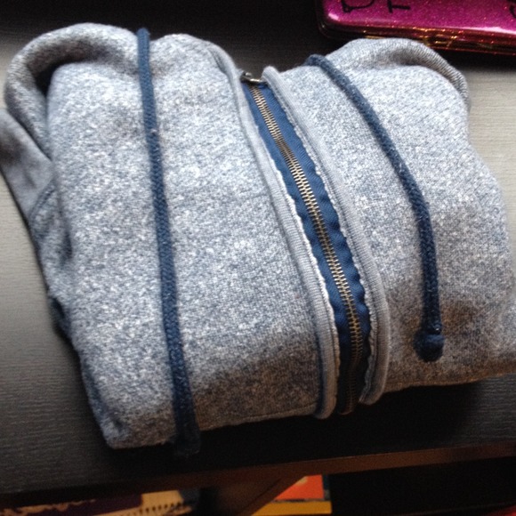 Faded blue hoodie
