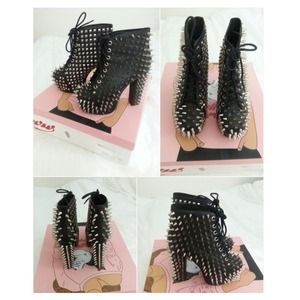 Jeffrey Campbell Spike Litas in Black