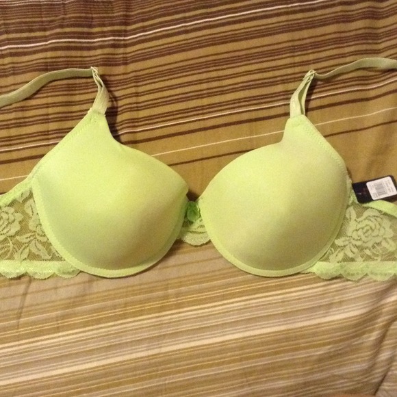 Lime green bra