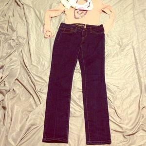 Dark blue super skinny American Rag jeans like new