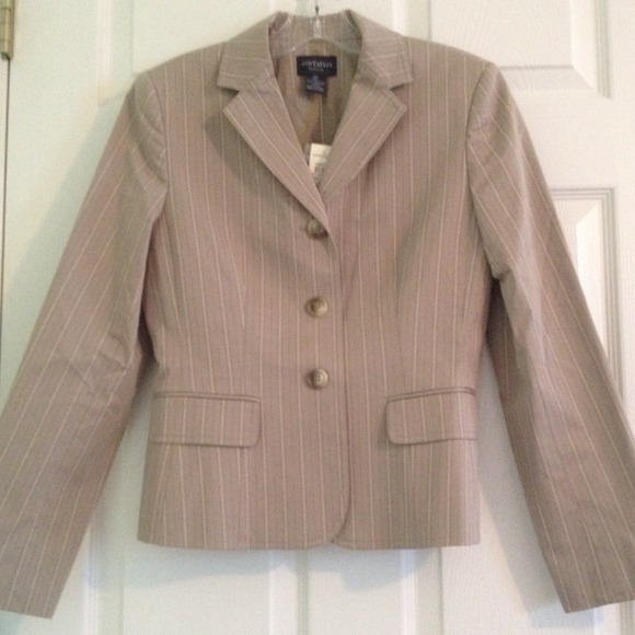 Tan blazer jacket - Picture 1 of 4