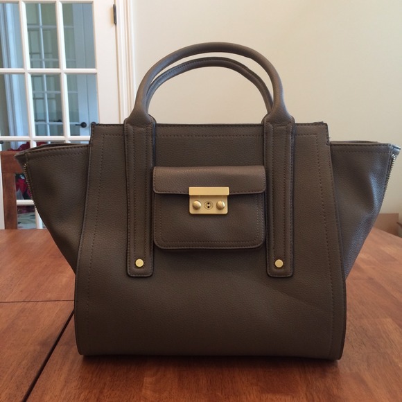 SOLD Phillip Lim for Target large taupe satchel
