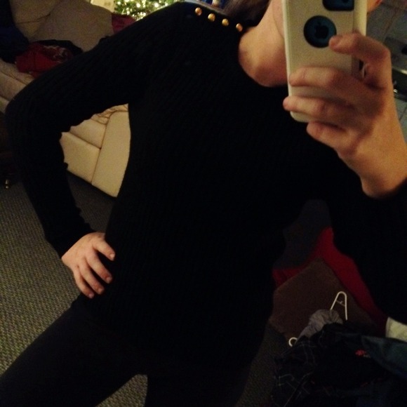 ❤️❤️Ralph Lauren black wool sweater ❄️❄️ - Picture 2 of 4