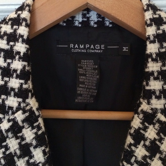 Classic Houndstooth Blazer Jacket - Picture 2 of 4