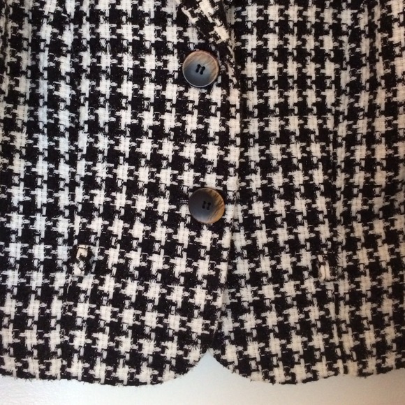 Classic Houndstooth Blazer Jacket - Picture 3 of 4