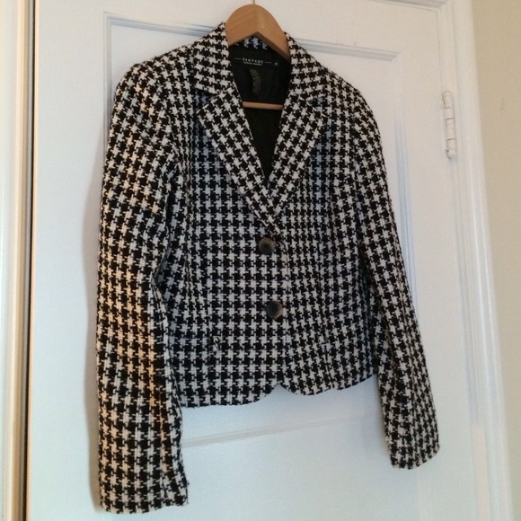 Classic Houndstooth Blazer Jacket - Picture 4 of 4