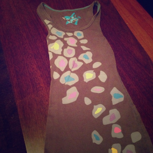 Size XS Nollie Grey and Leopard Tank