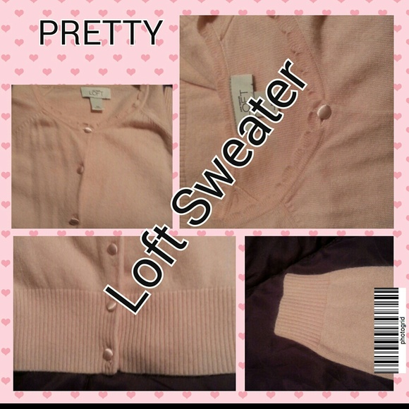 SOLD. Beautiful pink Ann Taylor Loft cardigan