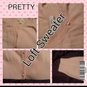 SOLD. Beautiful pink Ann Taylor Loft cardigan