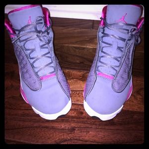 Retro Jordan's 6y pink&grey