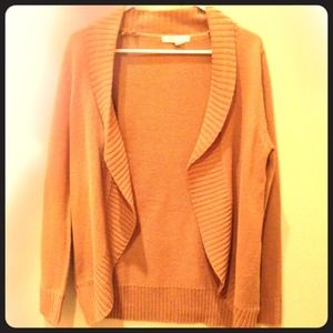 Long sleeve khaki sweater jacket
