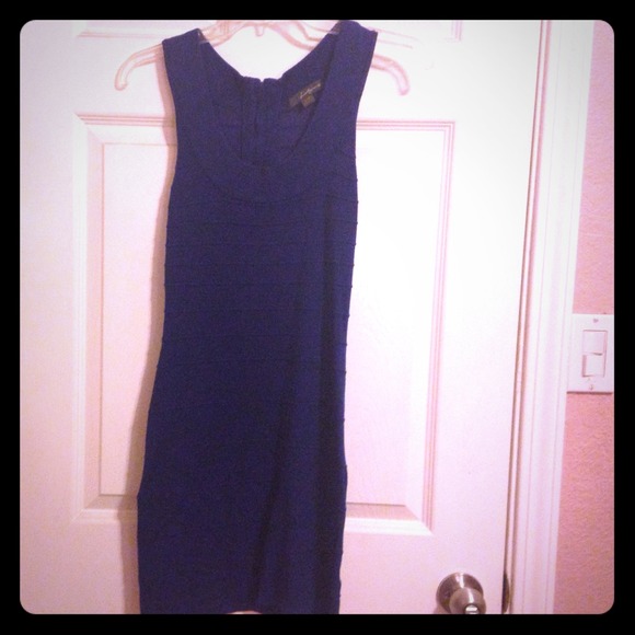 Bright Blue Bandage Dress - Picture 1 of 1