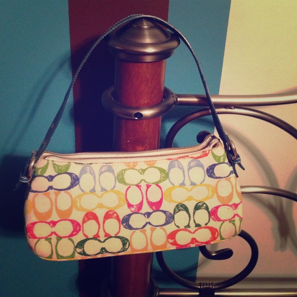Multi colored Coach Handbag
