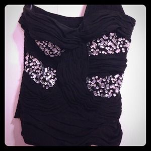 One shoulder corset top